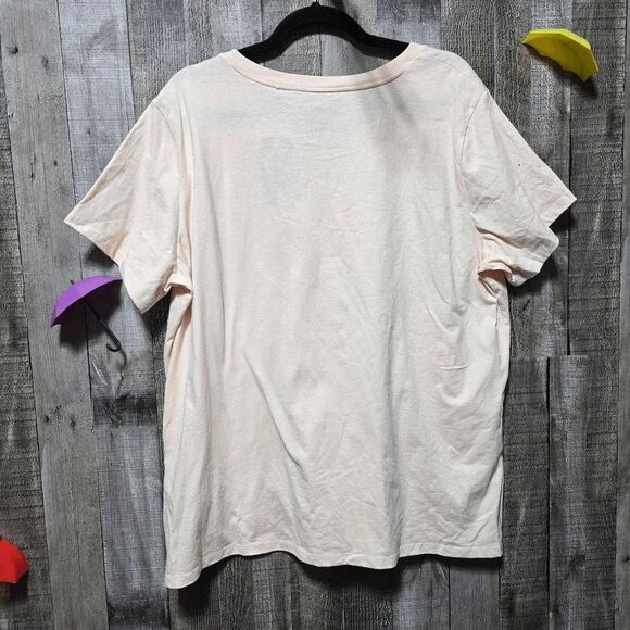 5/$25 Levi's Womens Plus Size Cotton Logo Graphic T-Shirt Peach NWT - Picture 5 of 7